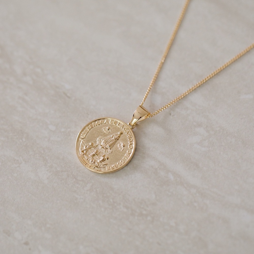 Our Lady of Charity Necklace | 18k Gold Filled - Picture 2 of 7